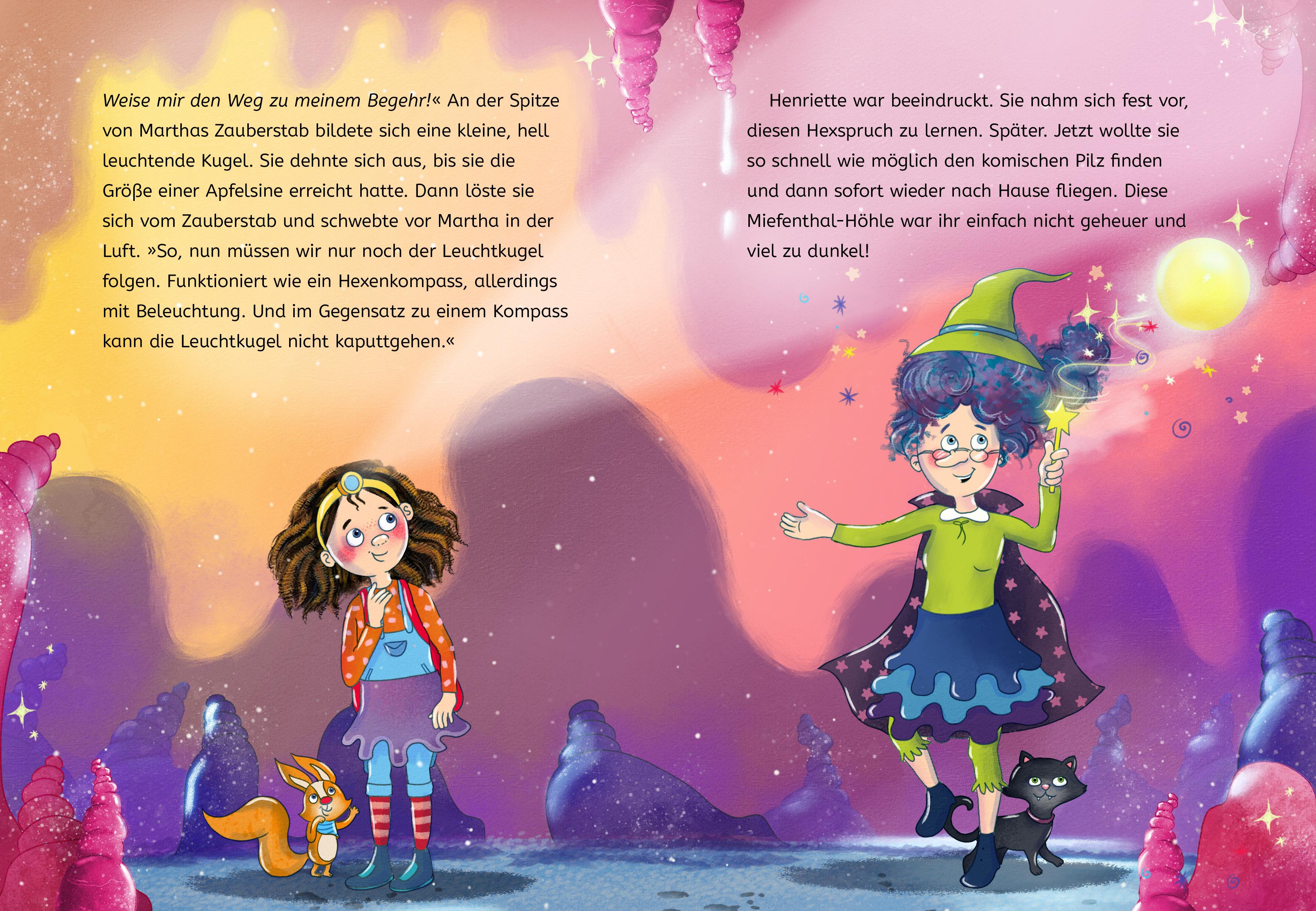 Beispielinhalt (Bild) Henriette Huckepack - Die verflixt-verhexte Suche nach dem Fungus Muffelkuss