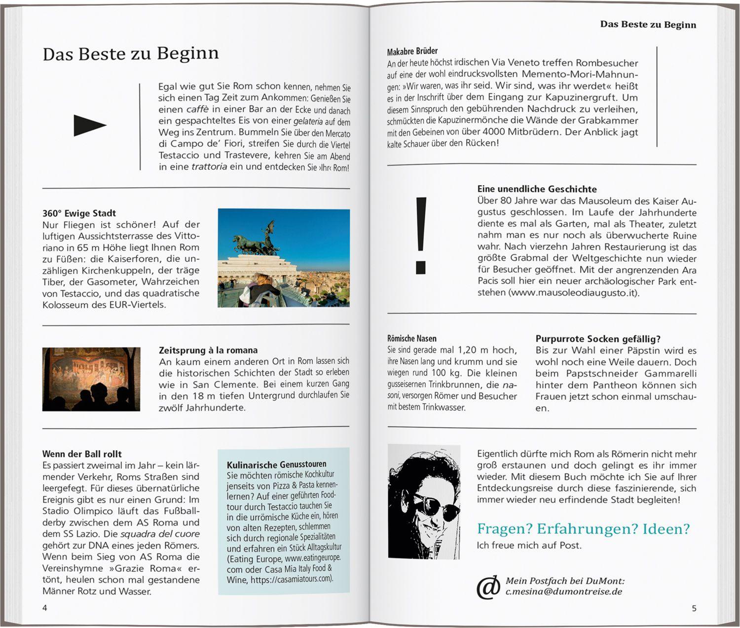 Beispielinhalt (Bild) DUMONT direkt Reiseführer Rom
