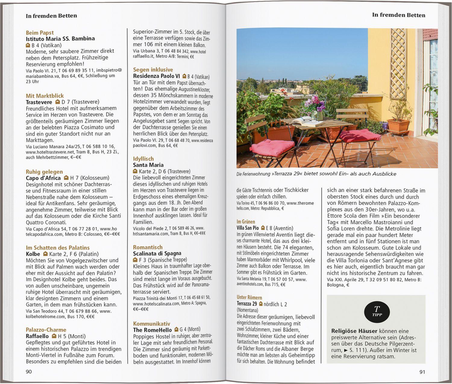 Beispielinhalt (Bild) DUMONT direkt Reiseführer Rom