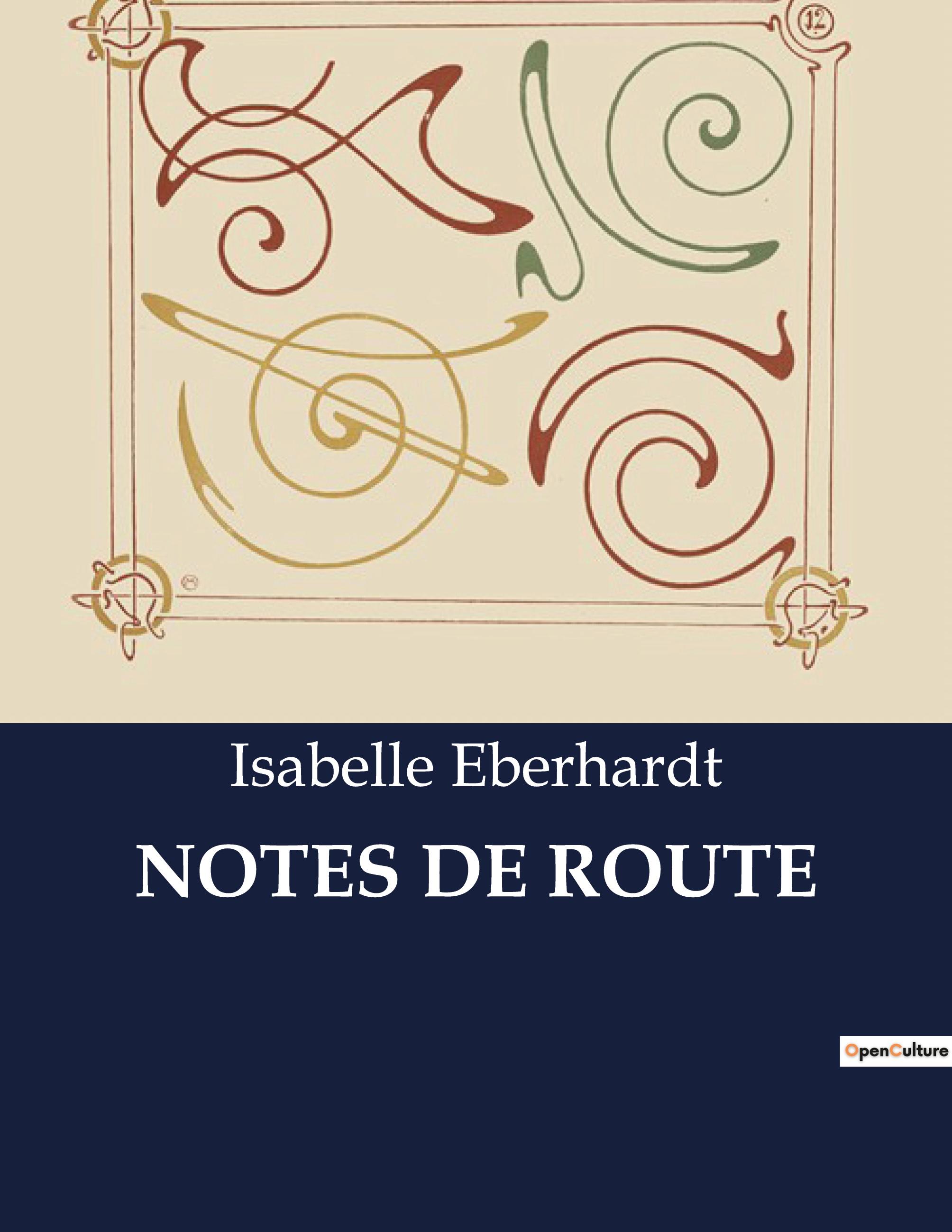 Vorderes Coverbild NOTES DE ROUTE