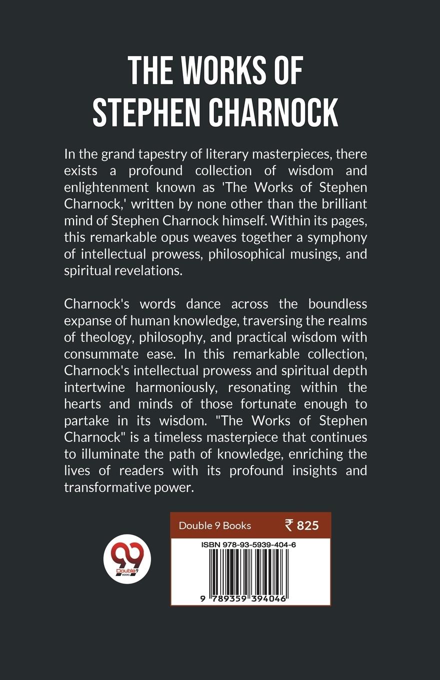 Rückseitencover The Works Of Stephen Charnock