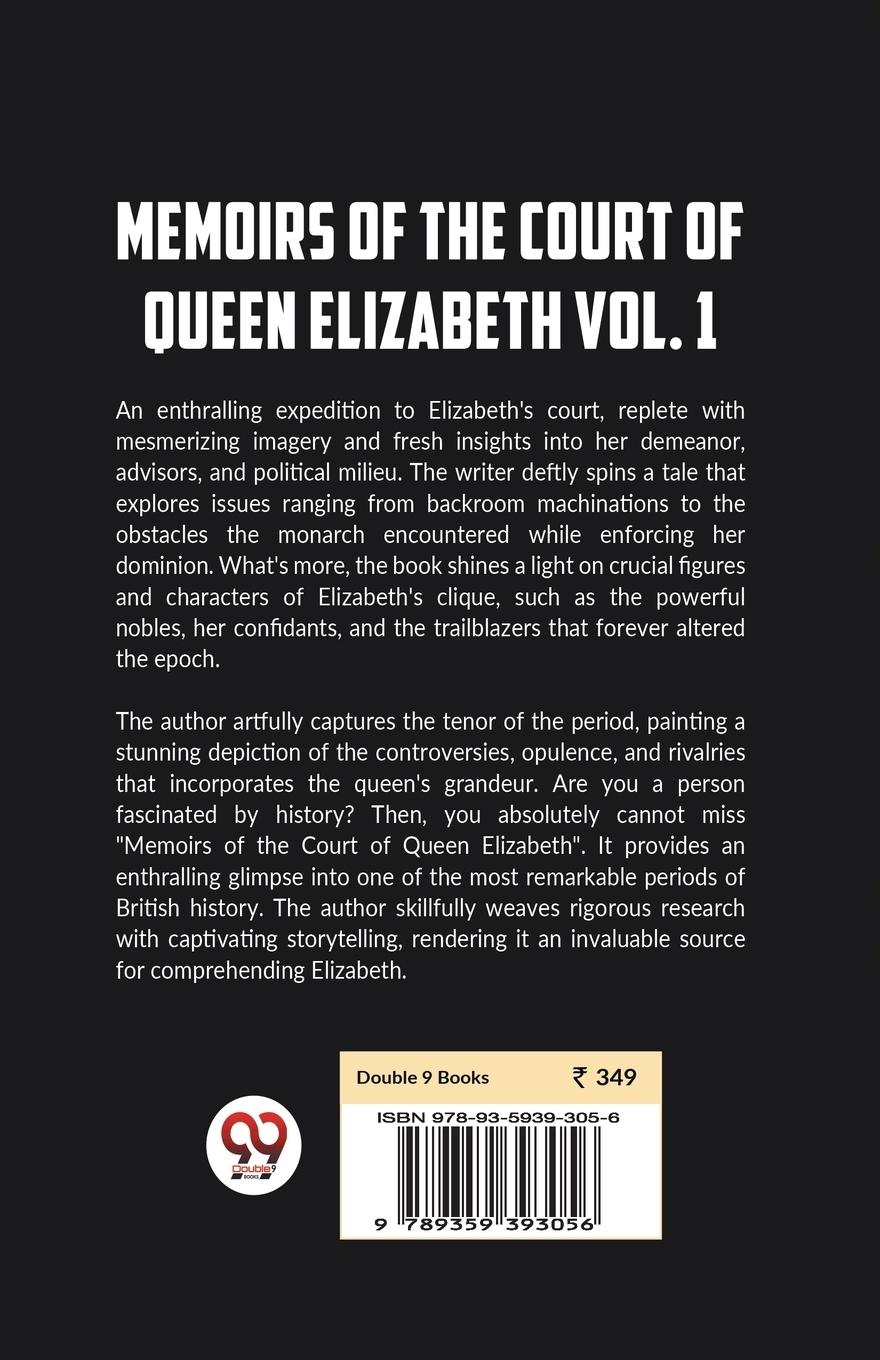 Rückseitencover Memoirs Of The Court Of Queen Elizabeth Vol.1