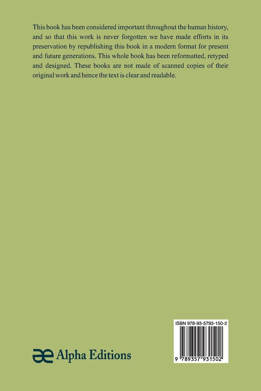 Rückseitencover A Short Discourse Concerning Pestilential Contagion, and the Methods to Be Used to Prevent It