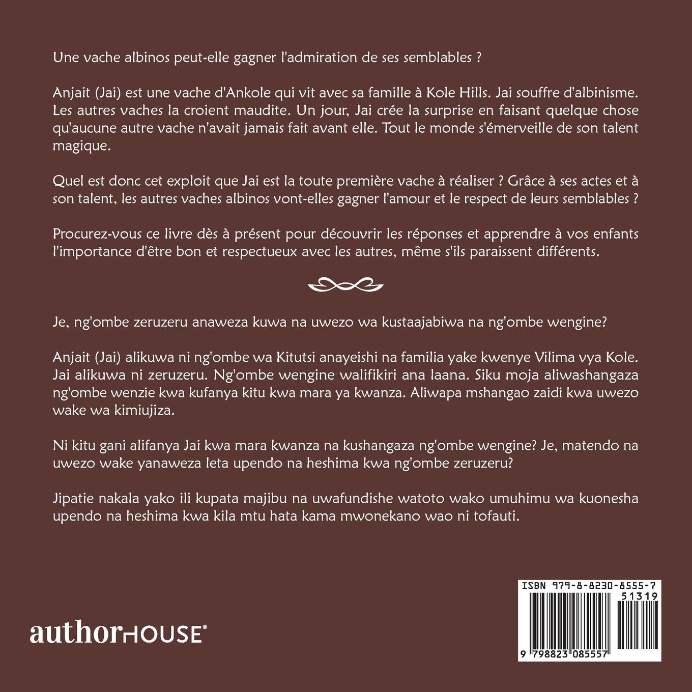 Rückseitencover Jai la vache albinos