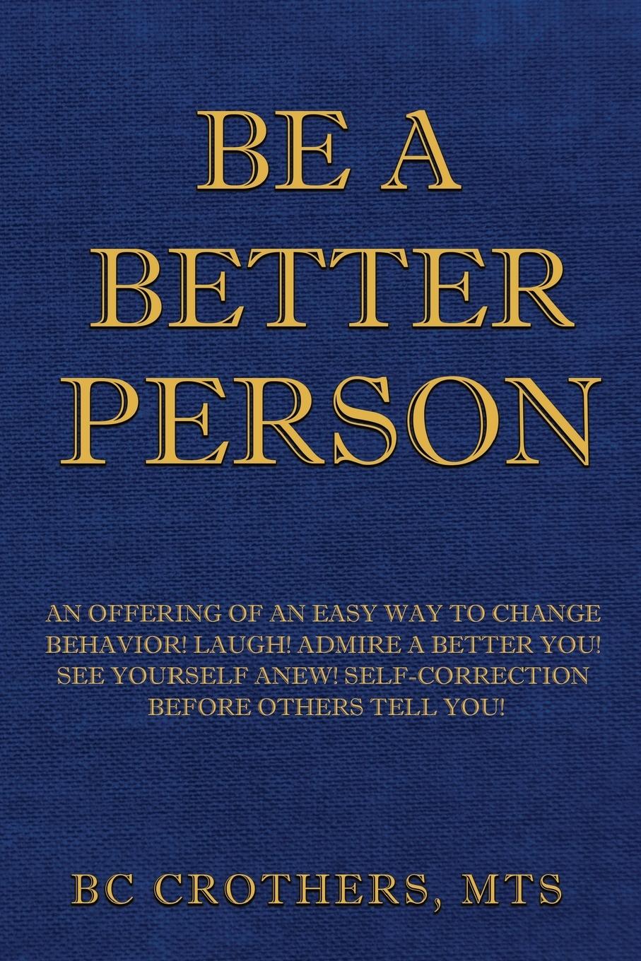 Vorderes Coverbild Be A Better Person