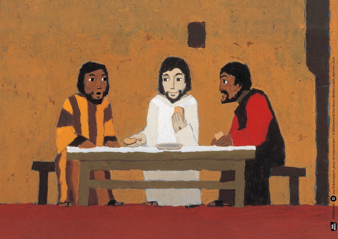 Beispielinhalt (Bild) Jesus ist auferstanden. Kamishibai Bildkartenset