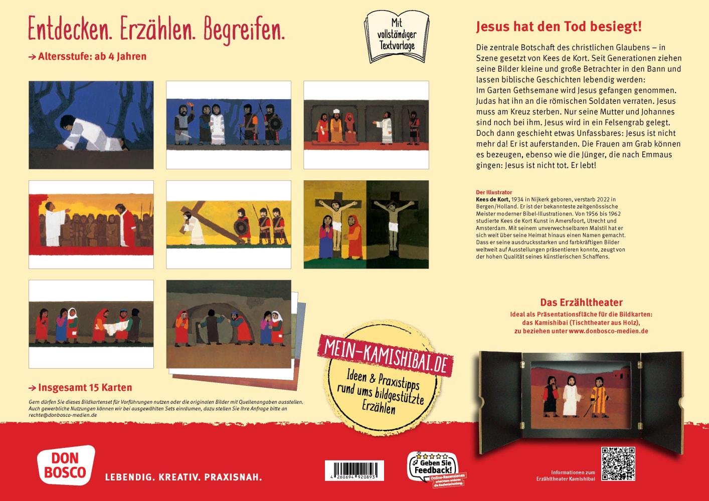 Beispielinhalt (Bild) Jesus ist auferstanden. Kamishibai Bildkartenset