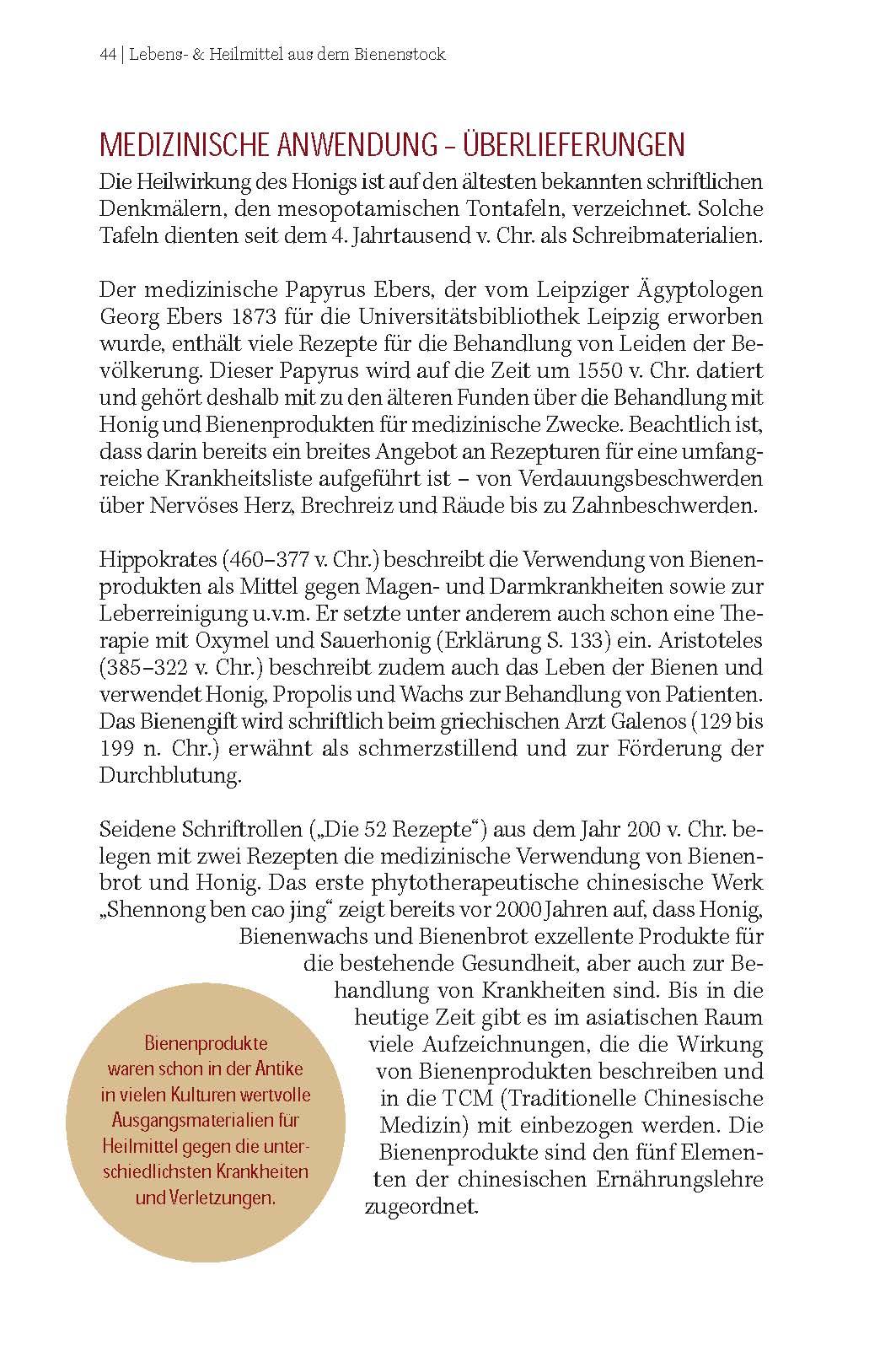 Beispielinhalt (Bild) Bienenschätze - Honig, Pollen, Propolis & Co.