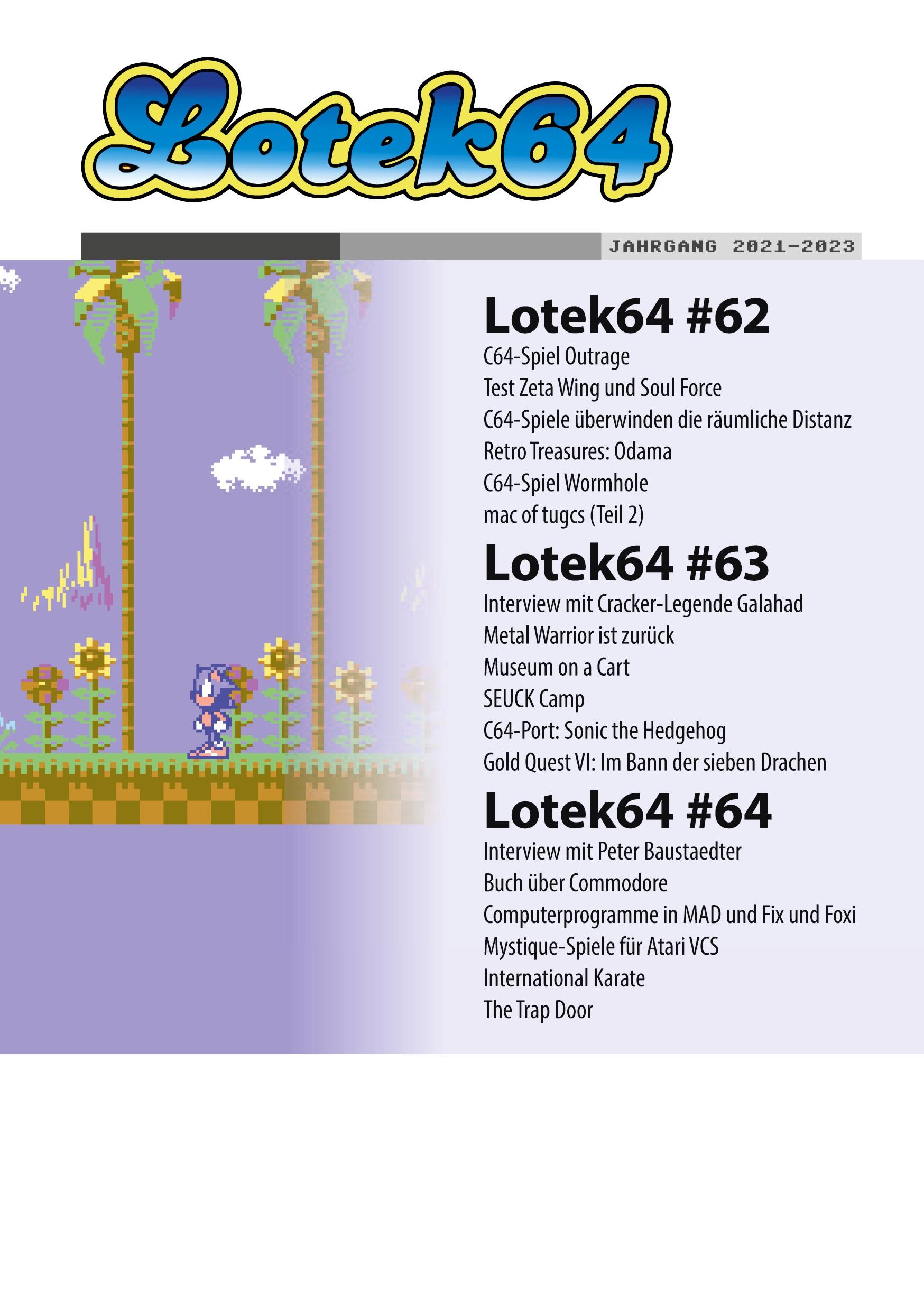Vorderes Coverbild Lotek64 #2021-2023