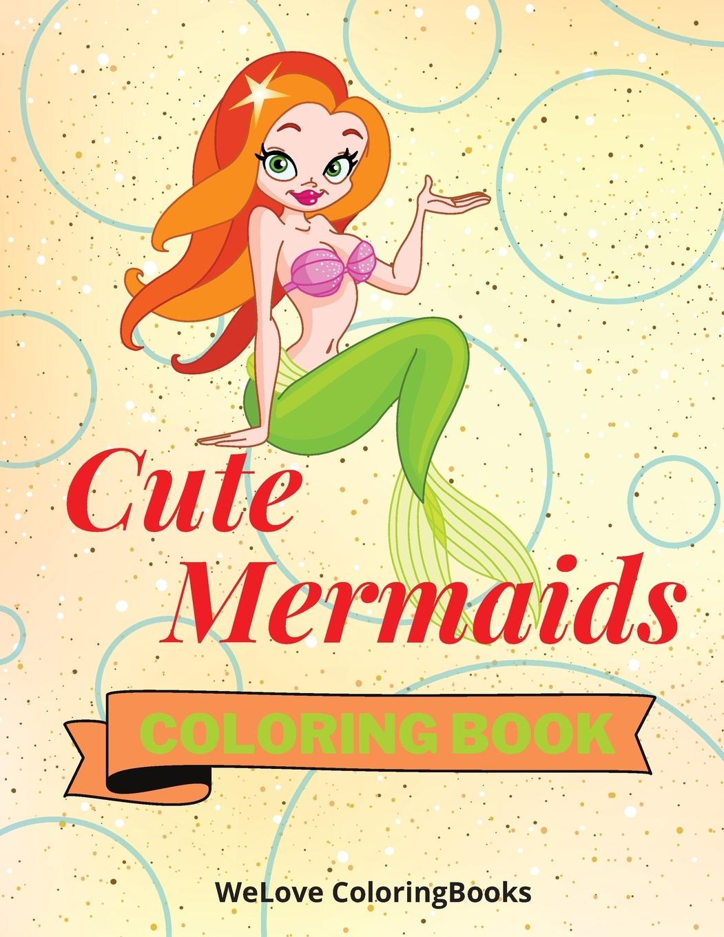 Vorderes Coverbild Cute Mermaids Coloring Book