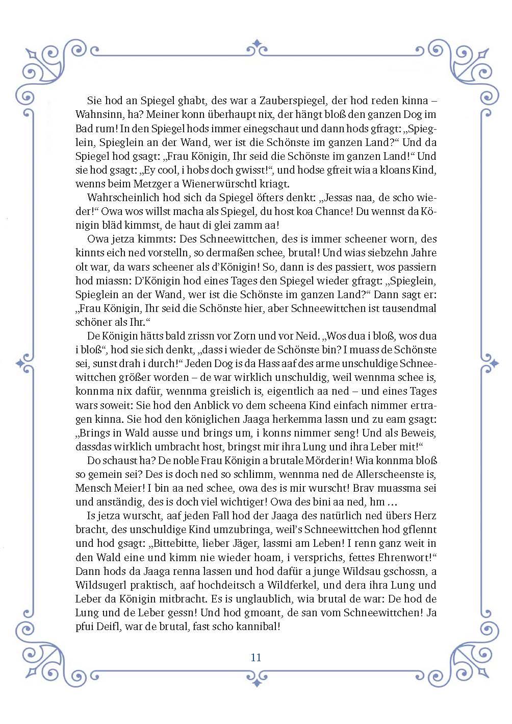 Beispielinhalt (Bild) Die schönsten Grimms Märchen auf Bairisch