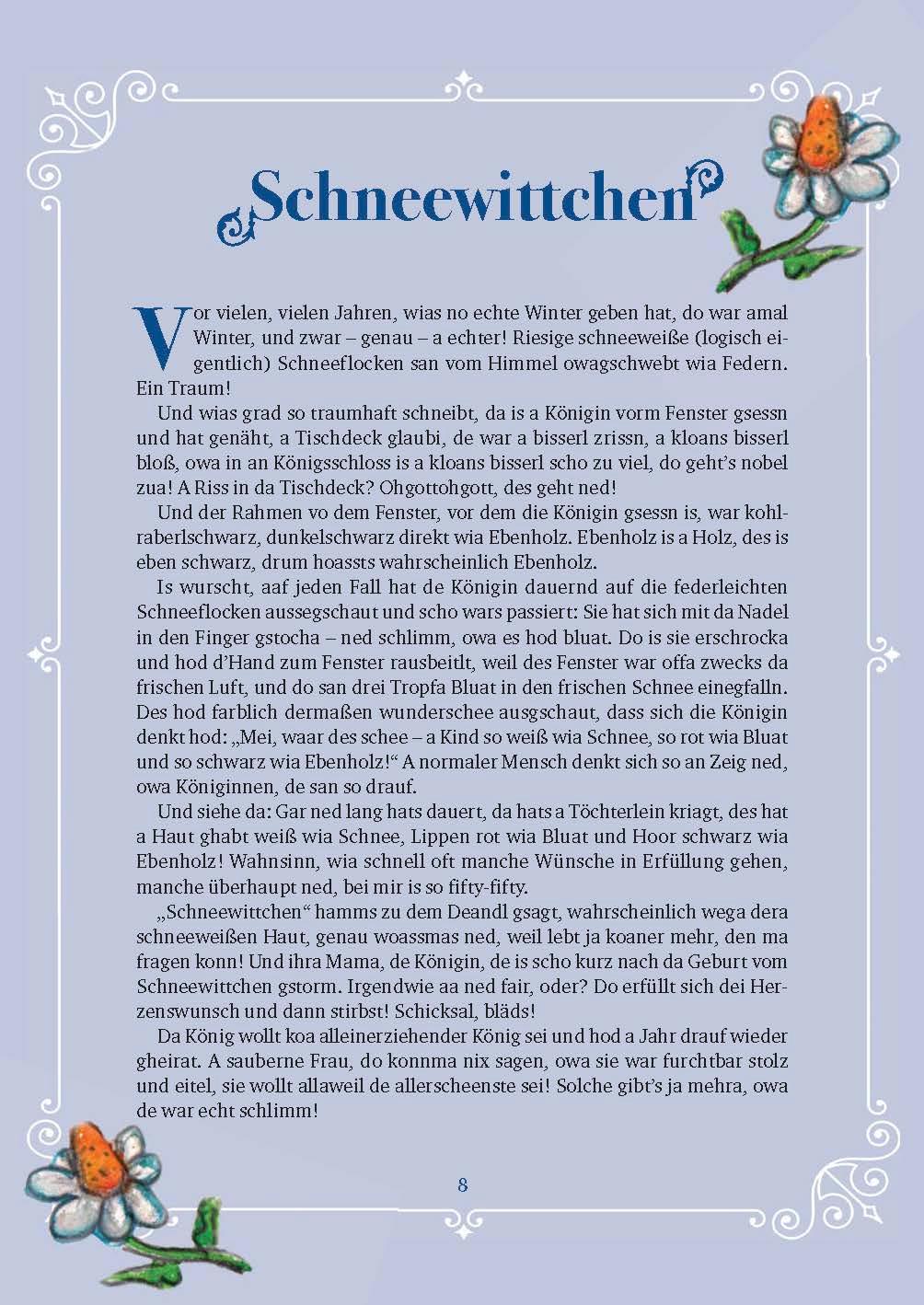 Beispielinhalt (Bild) Die schönsten Grimms Märchen auf Bairisch