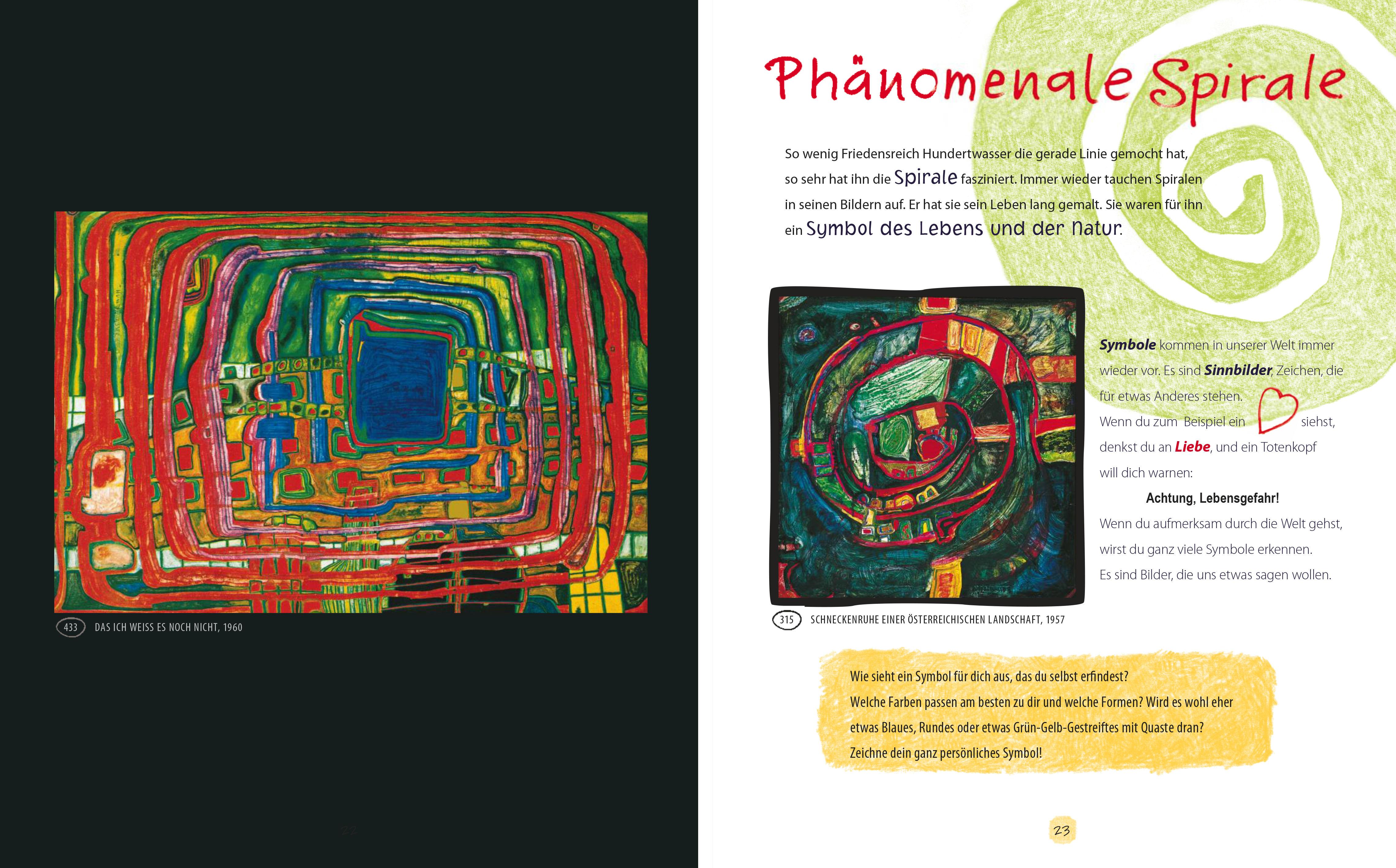 Beispielinhalt (Bild) Träume ernten - Hundertwasser für Kinder