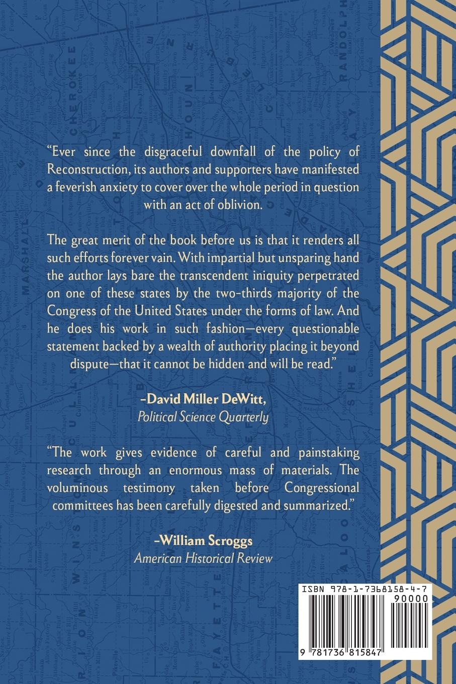 Rückseitencover The Civil War and Reconstruction in Alabama