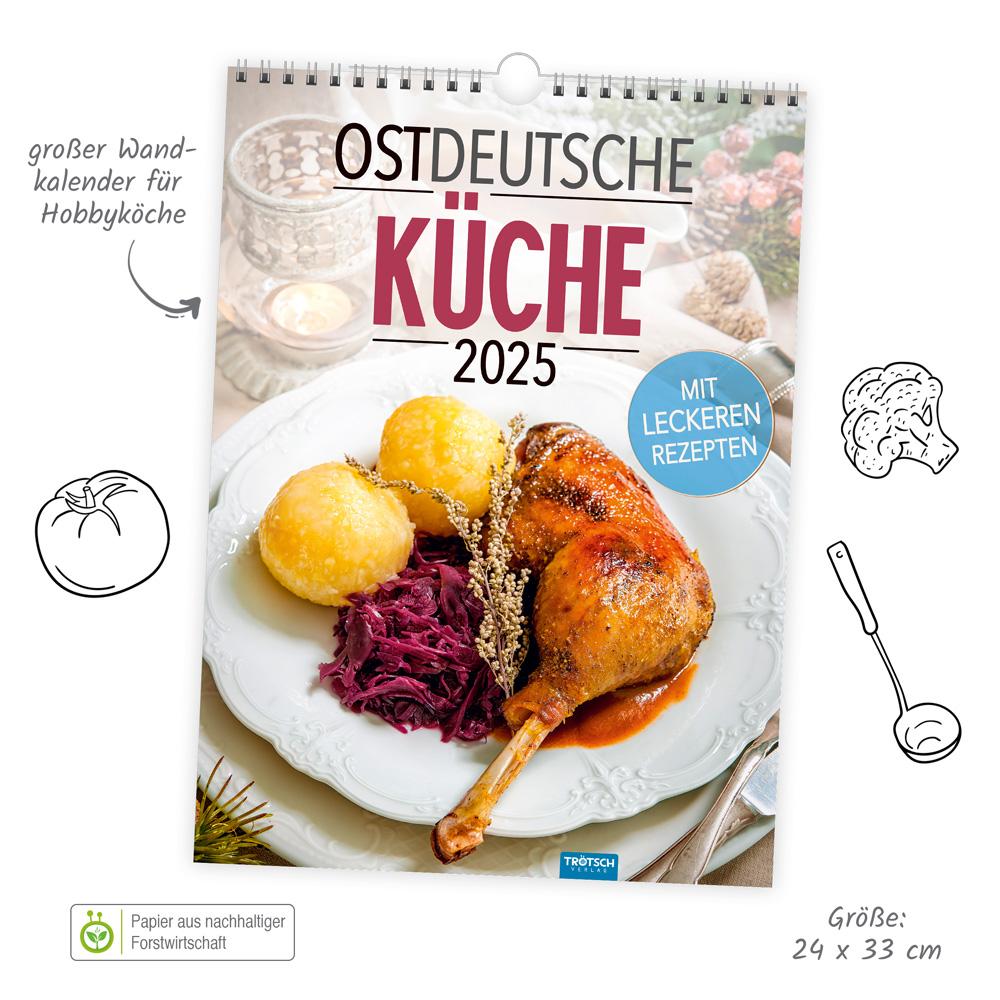 Beispielinhalt (Bild) Trötsch Classickalender Ostdeutsche Küche 2025