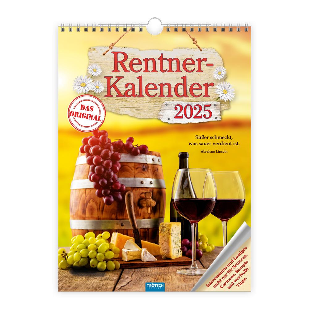 Vorderes Coverbild Trötsch Classickalender Rentnerkalender 2025