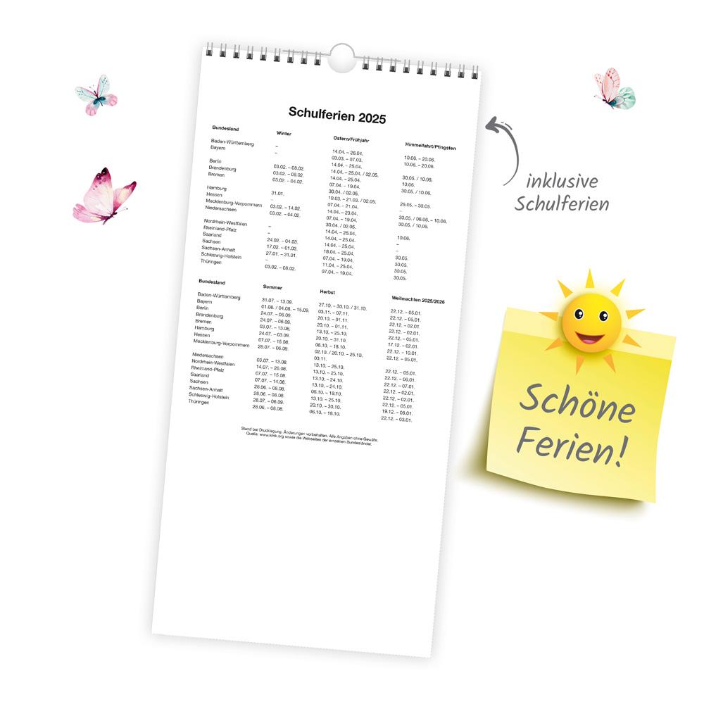 Beispielinhalt (Bild) Trötsch Familienkalender Waldfreunde 2025