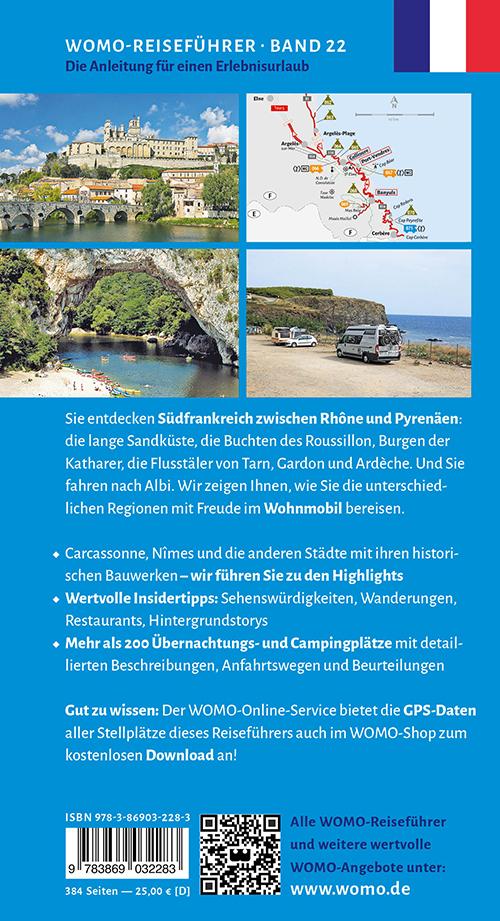 Rückseitencover Entdeckertouren mit dem Wohnmobil Languedoc-Roussillion