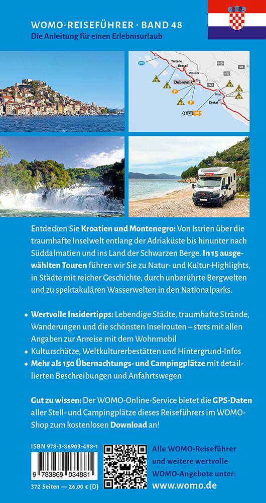 Rückseitencover Entdeckertouren mit dem Wohnmobil Kroatien
