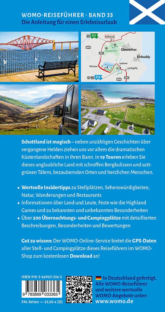Rückseitencover Entdeckertouren mit dem Wohnmobil Schottland