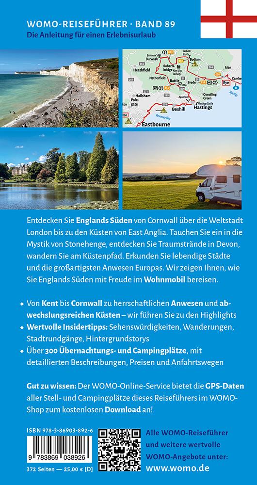 Rückseitencover Entdeckertouren mit dem Wohnmobil England