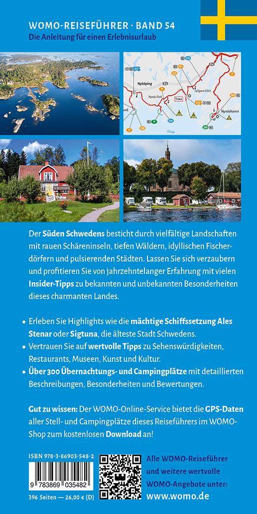 Rückseitencover Entdeckertouren mit dem Wohnmobil Schweden