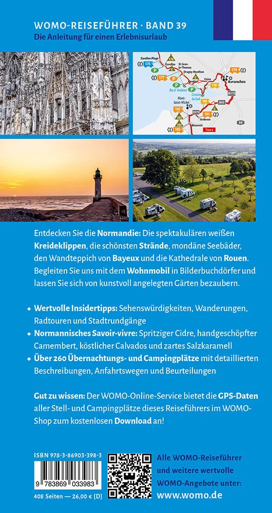 Rückseitencover Entdeckertouren mit dem Wohnmobil Normandie