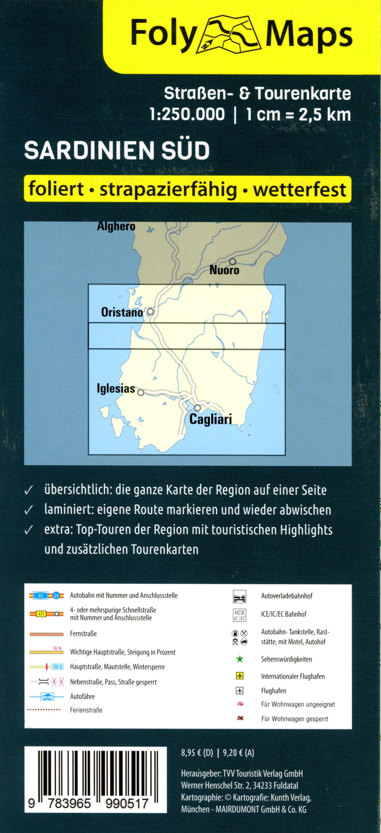 Beispielinhalt (Bild) FolyMaps Sardinien Süd