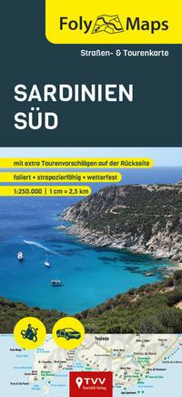 Vorderes Coverbild FolyMaps Sardinien Süd