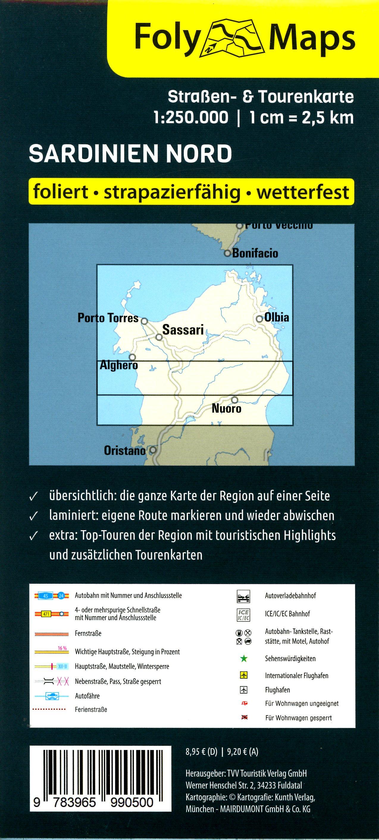 Beispielinhalt (Bild) FolyMaps Sardinien Nord