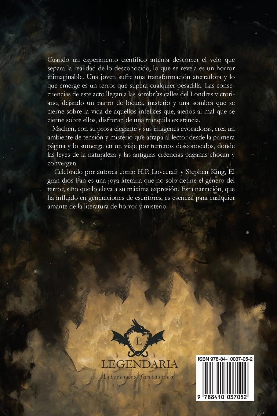 Rückseitencover El gran dios Pan