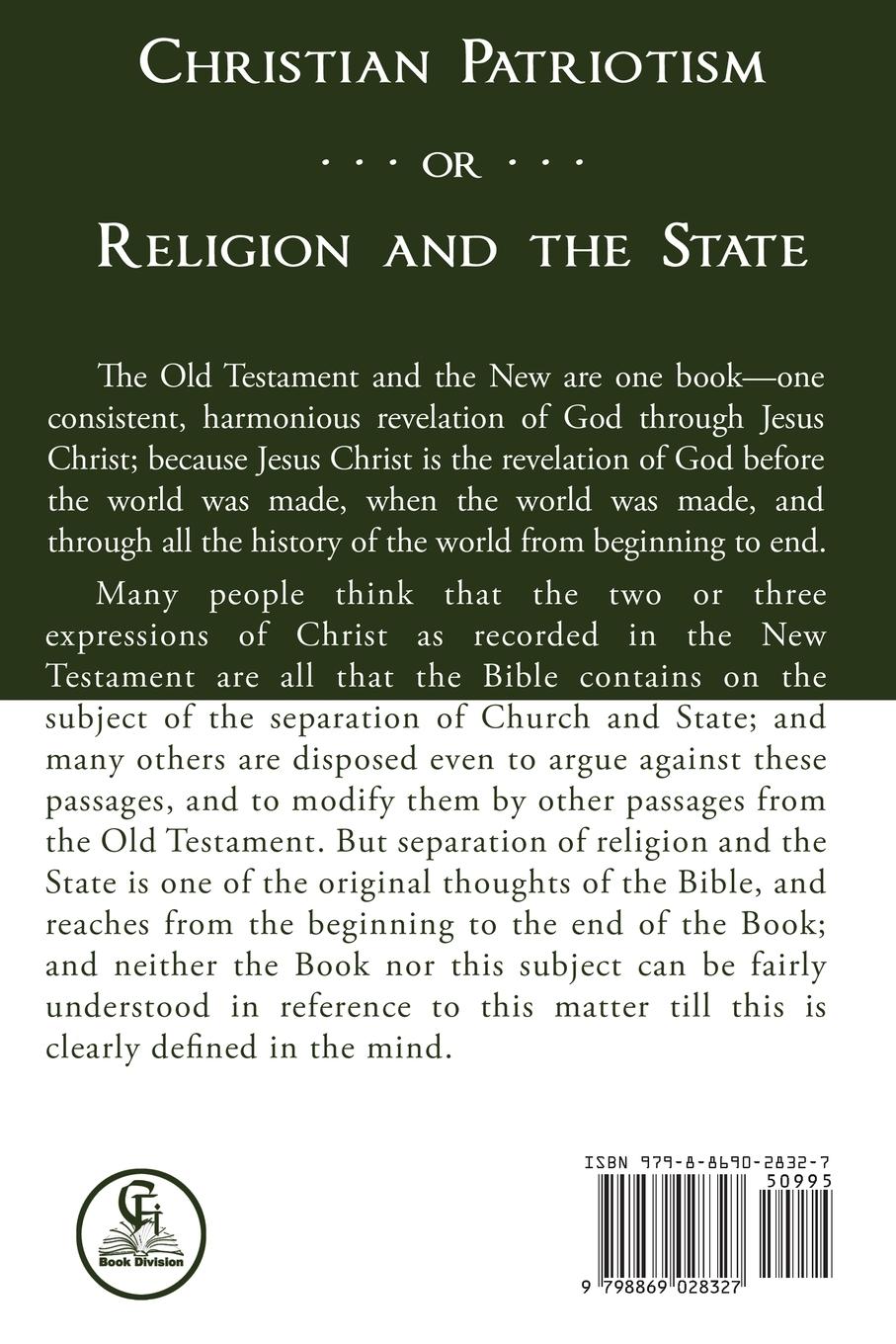 Rückseitencover Christian Patriotism