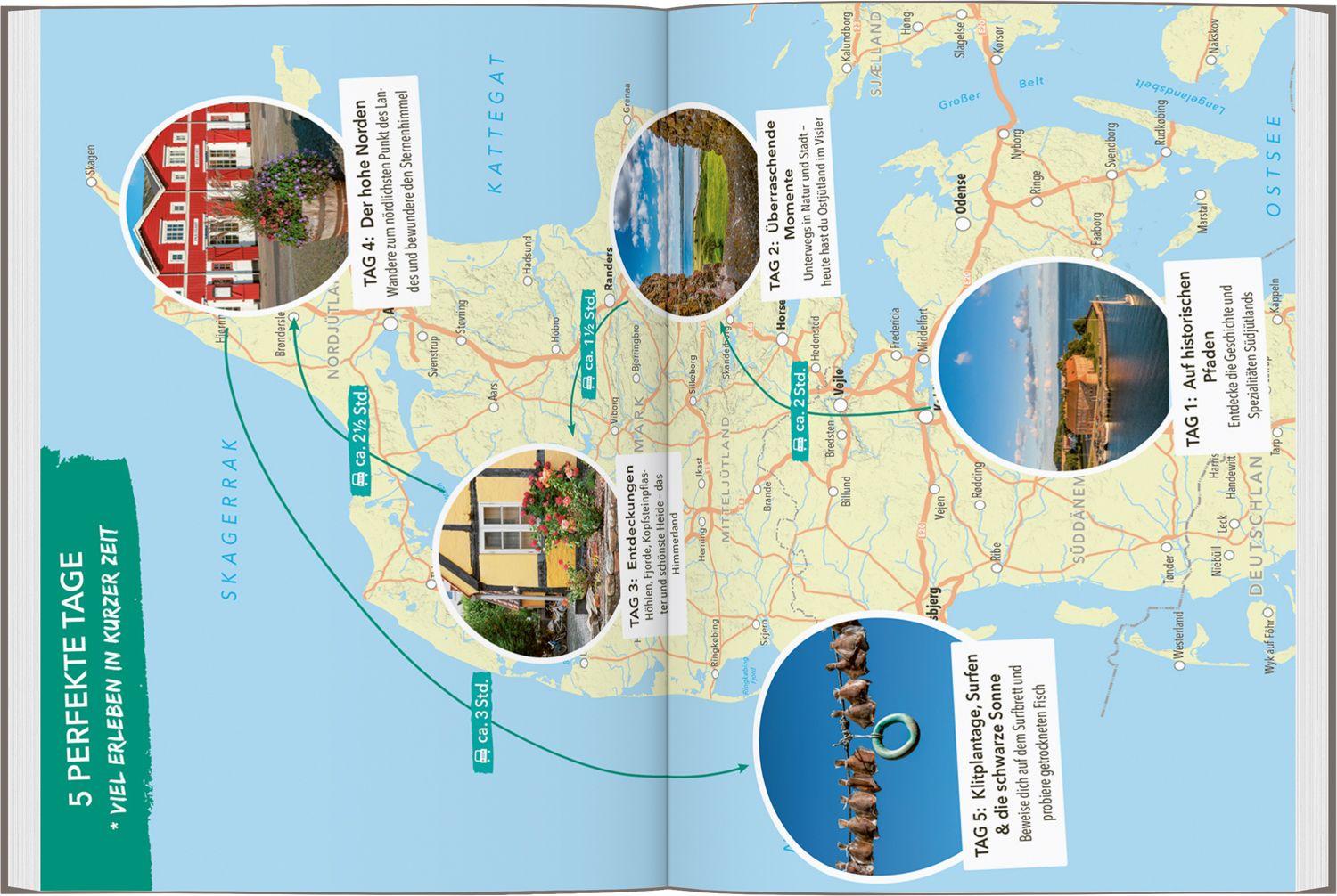 Beispielinhalt (Bild) MARCO POLO OUTDOOR GUIDE Reiseführer Jütland Dänemark