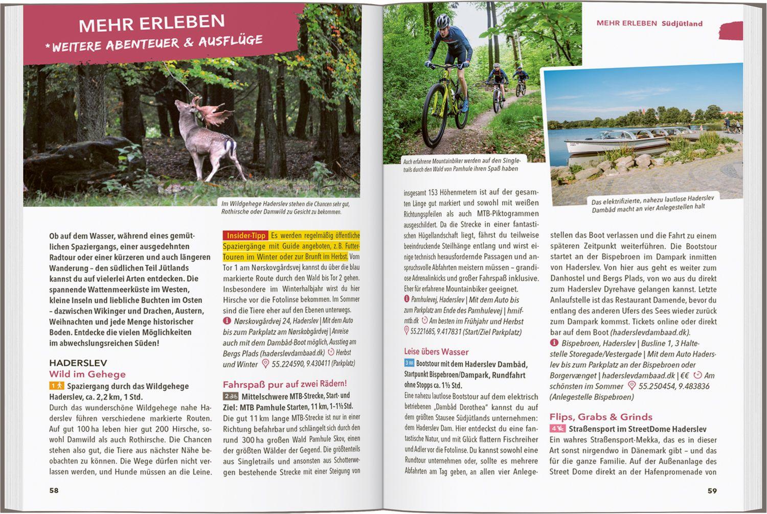 Beispielinhalt (Bild) MARCO POLO OUTDOOR GUIDE Reiseführer Jütland Dänemark