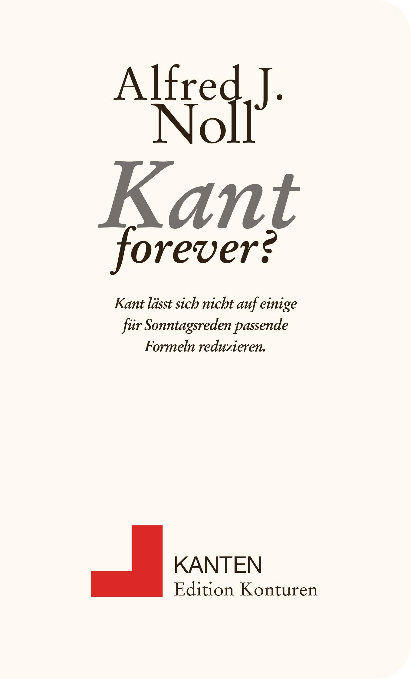 Vorderes Coverbild Kant forever?