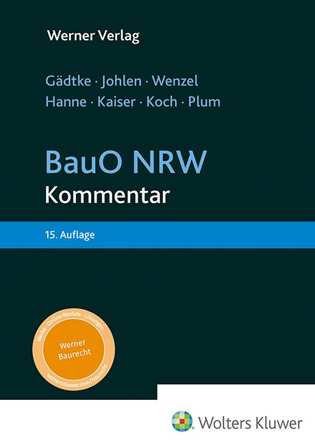 Vorderes Coverbild BauO NRW