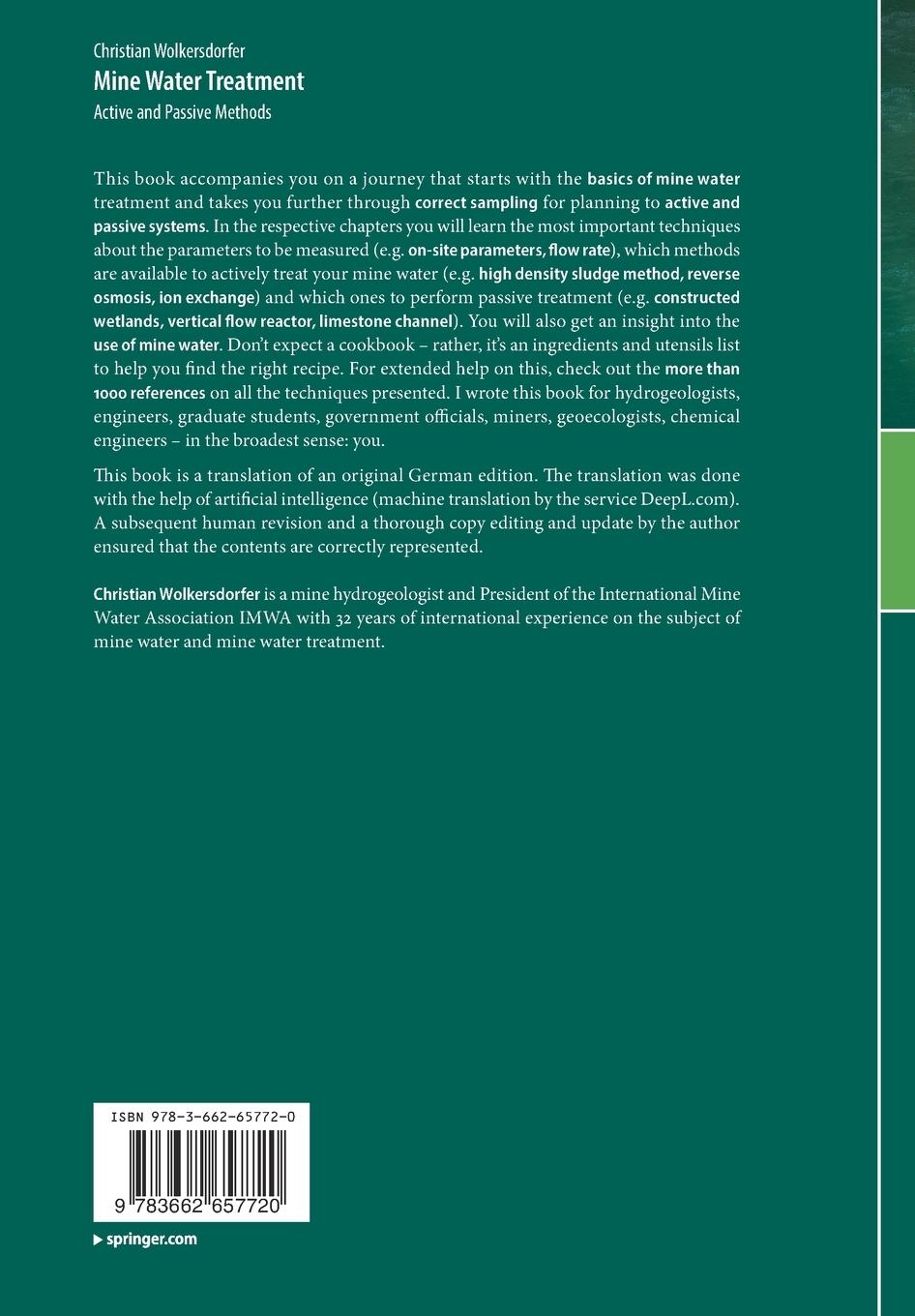 Rückseitencover Mine Water Treatment - Active and Passive Methods