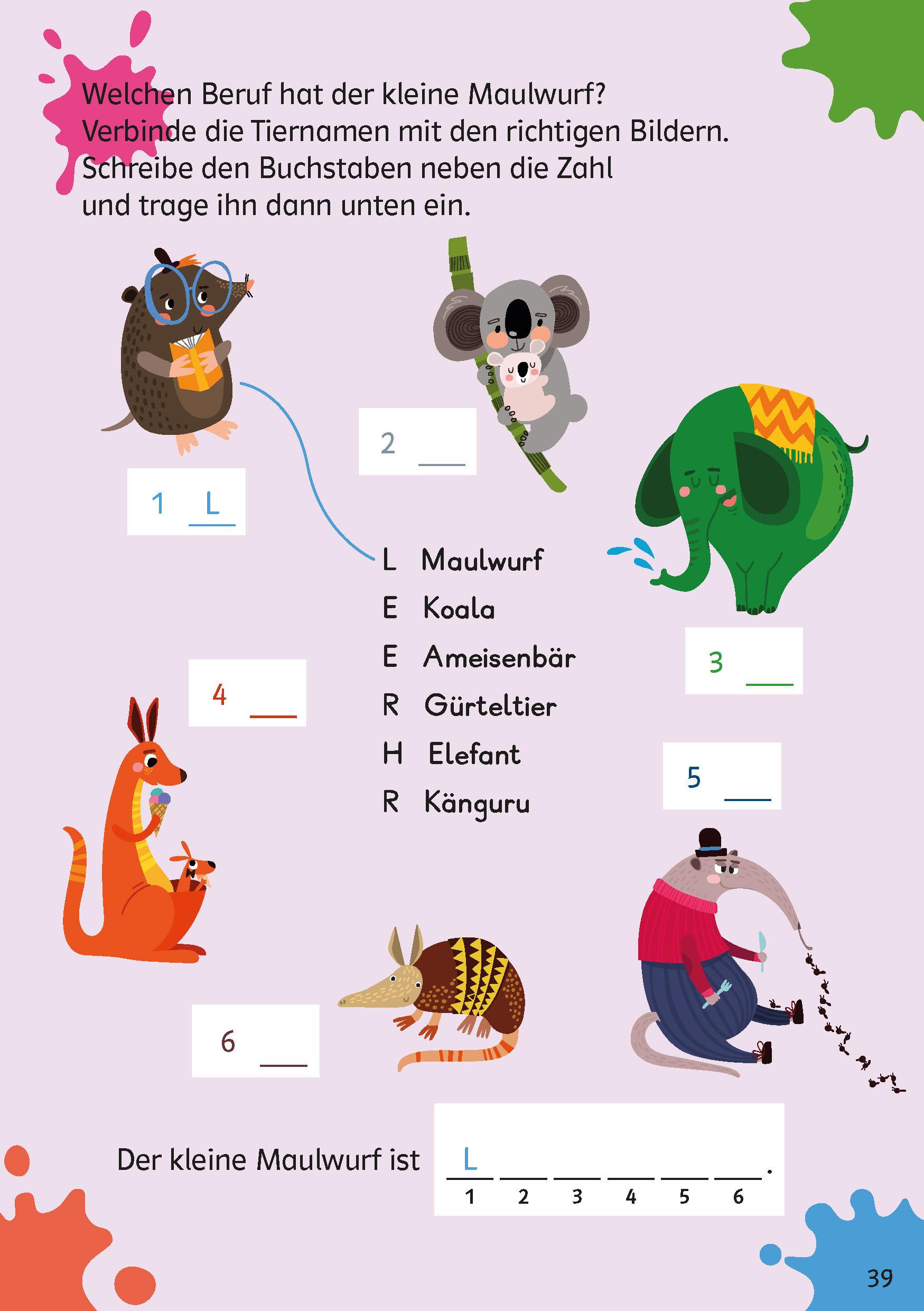 Beispielinhalt (Bild) Klett Mein Rätselblock ab 7 Jahren Band 1