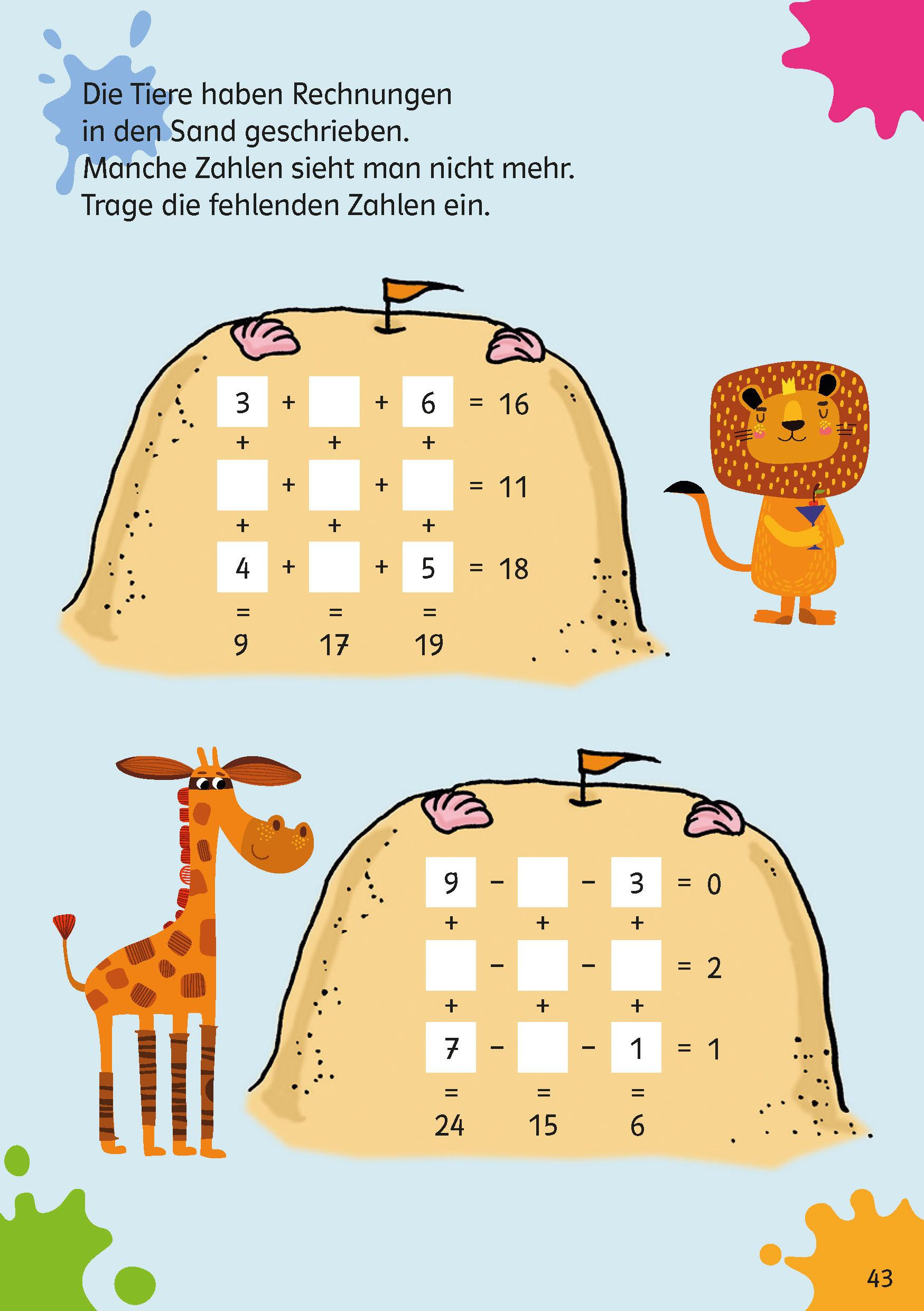 Beispielinhalt (Bild) Klett Mein Rätselblock ab 7 Jahren Band 1