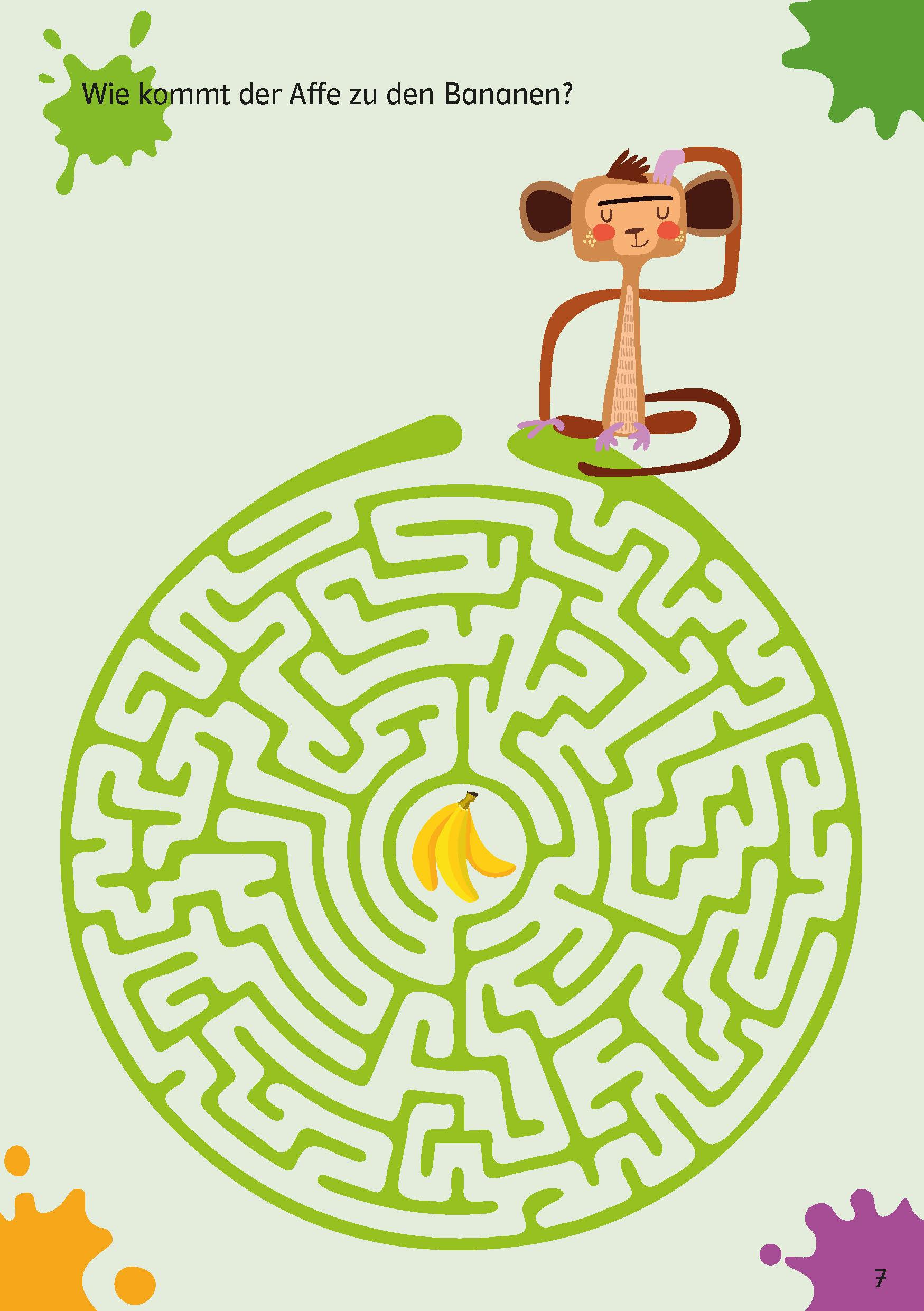 Beispielinhalt (Bild) Klett Mein Rätselblock ab 7 Jahren Band 1