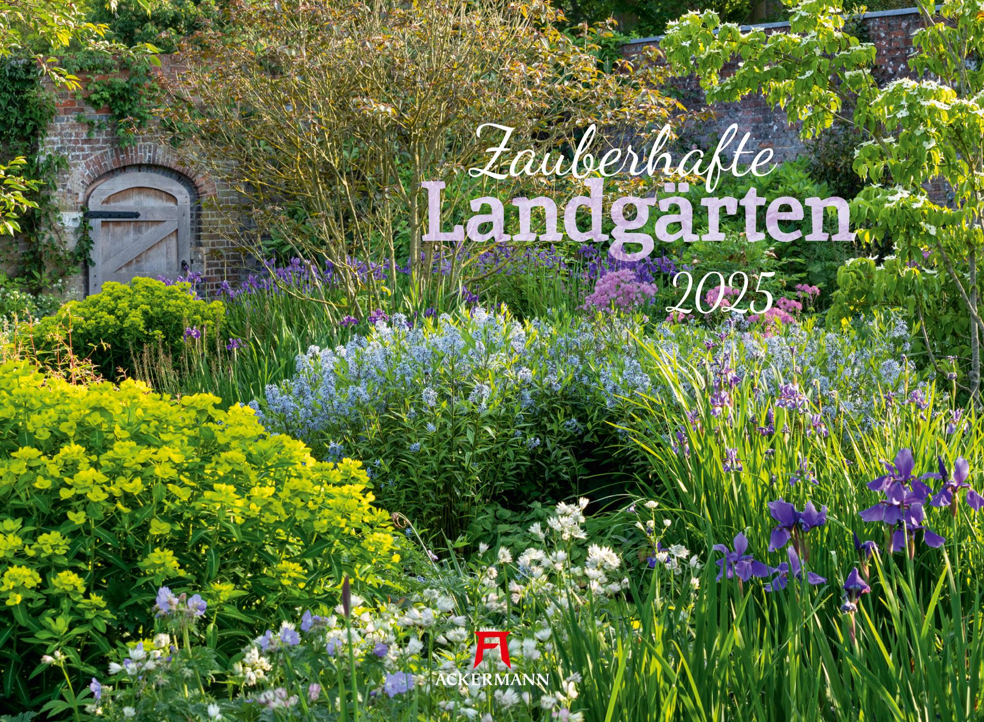 Vorderes Coverbild Zauberhafte Landgärten Kalender 2025