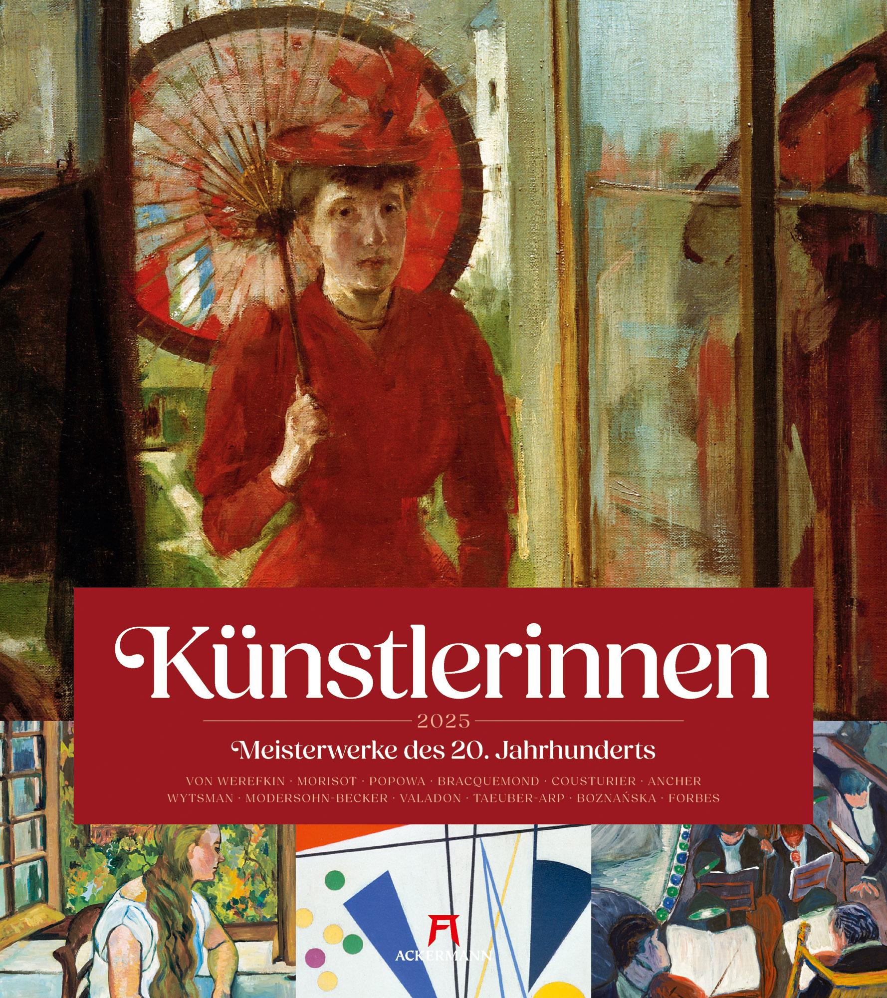 Vorderes Coverbild Künstlerinnen - Meisterwerke des 20. Jahrhunderts Kalender 2025