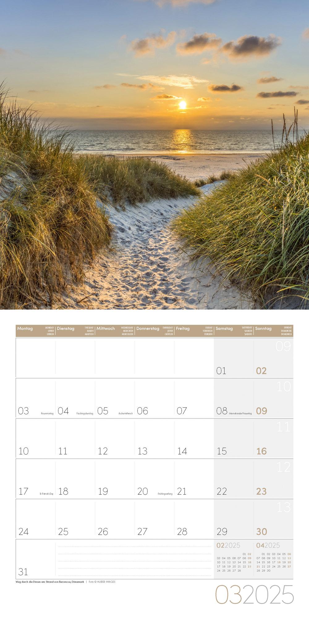 Beispielinhalt (Bild) Traumpfade Kalender 2025 - 30x30