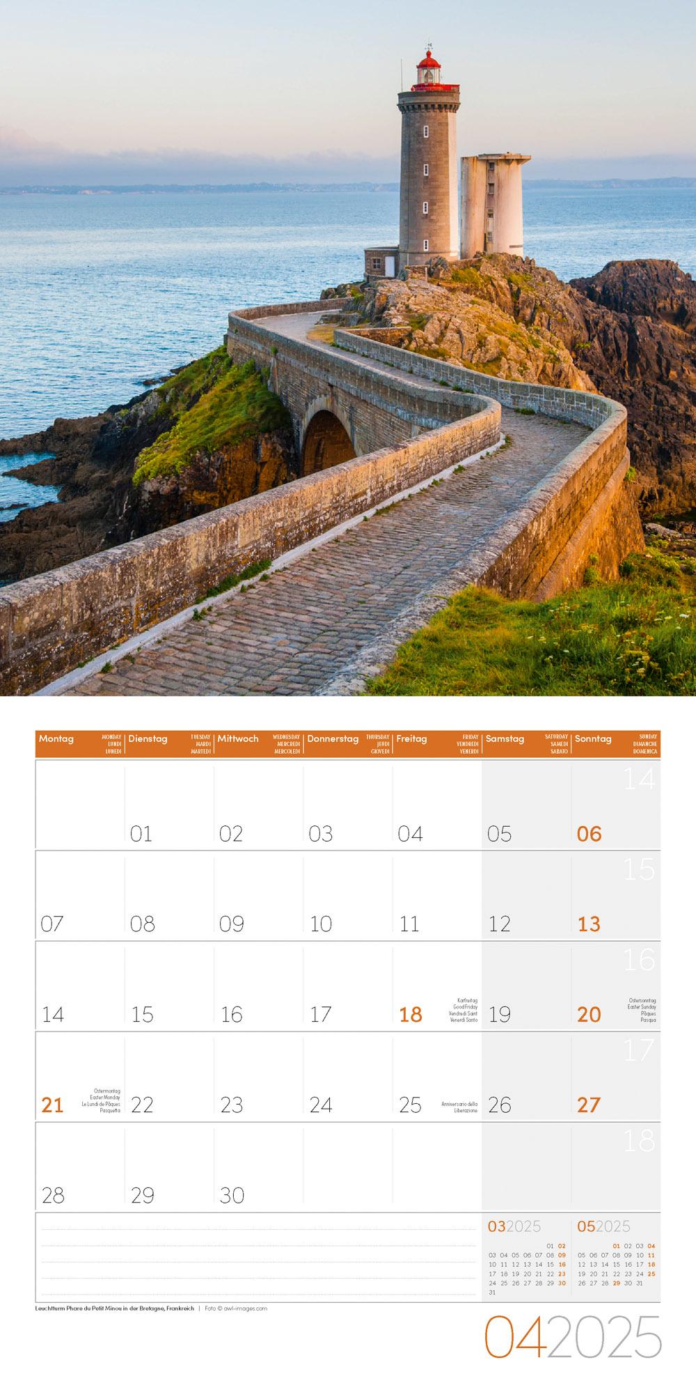 Beispielinhalt (Bild) Traumpfade Kalender 2025 - 30x30