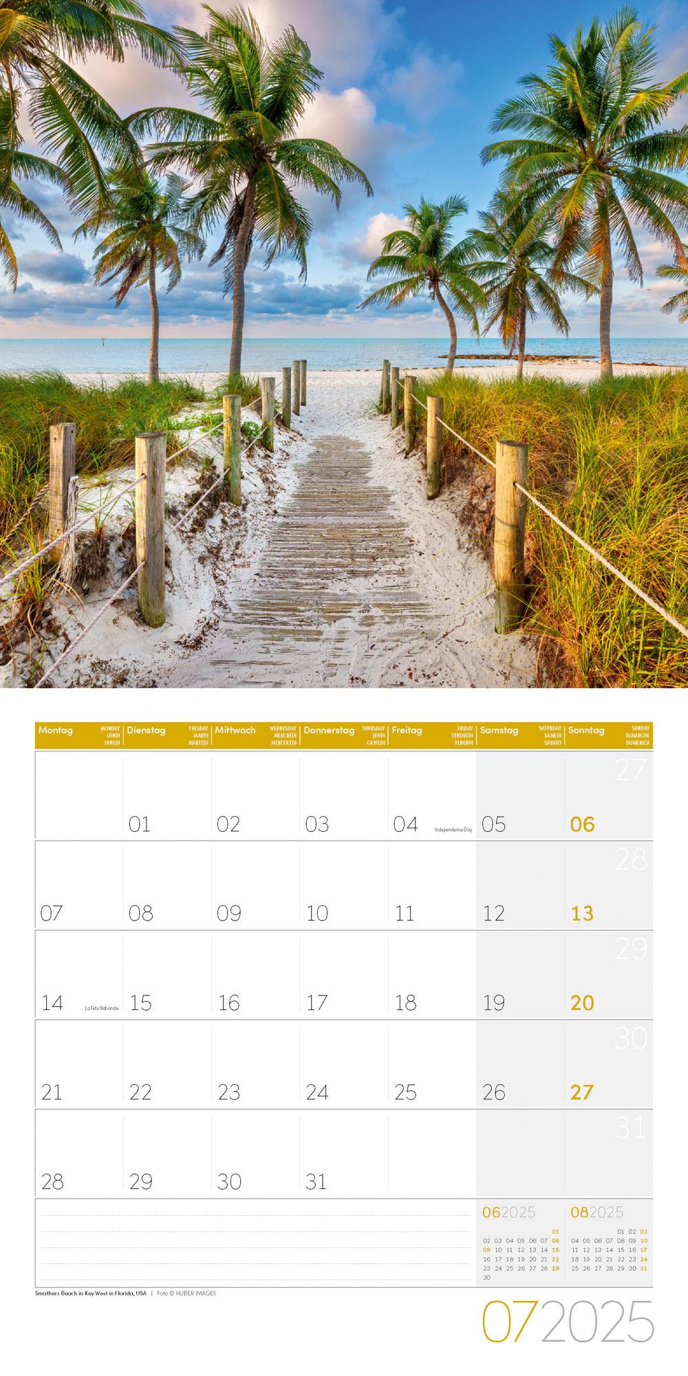 Beispielinhalt (Bild) Traumpfade Kalender 2025 - 30x30
