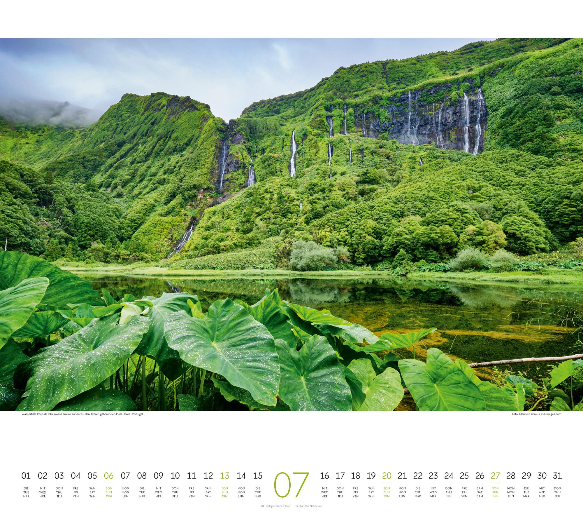 Beispielinhalt (Bild) Phantastische Landschaften Kalender 2025