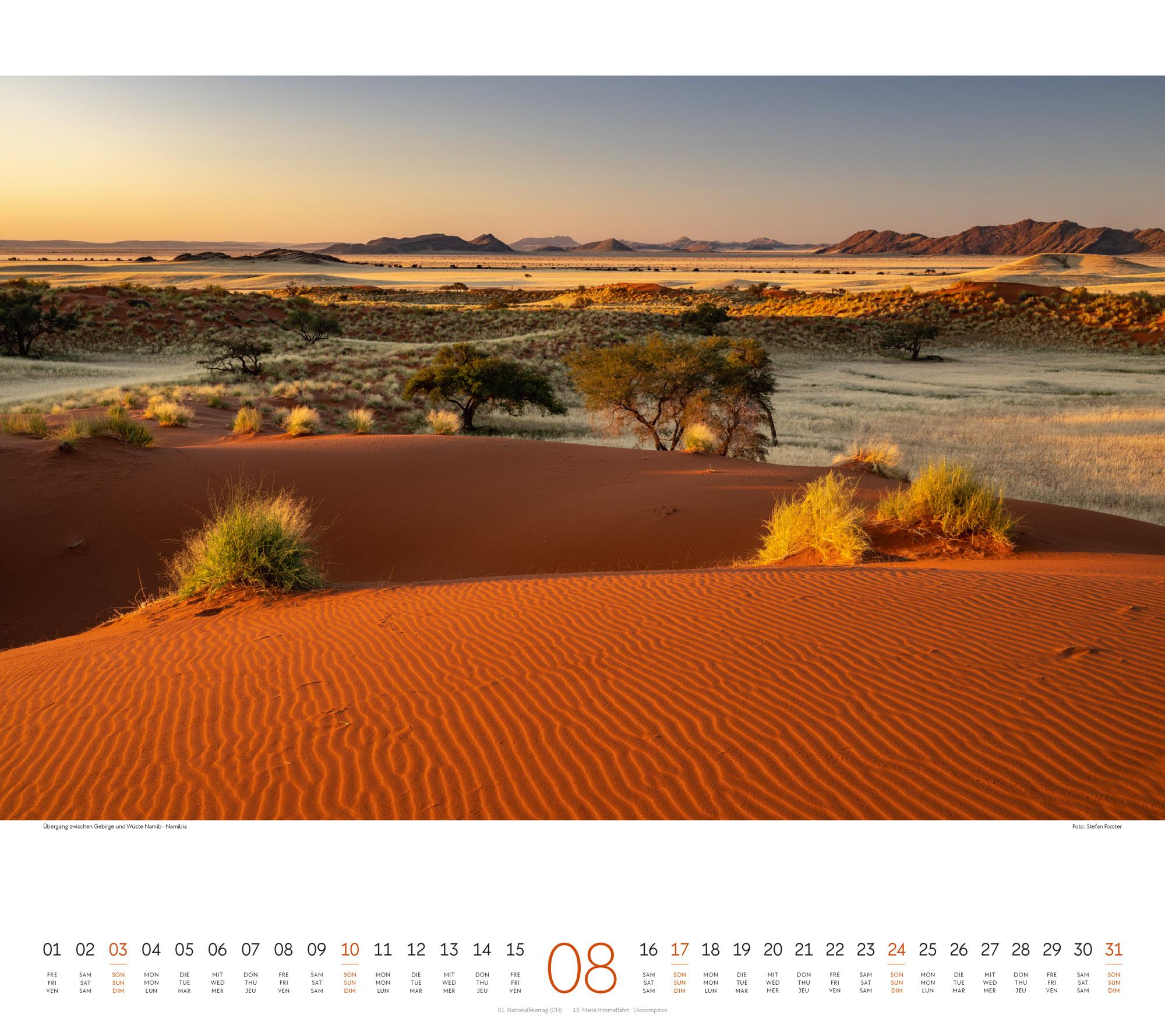Beispielinhalt (Bild) Phantastische Landschaften Kalender 2025