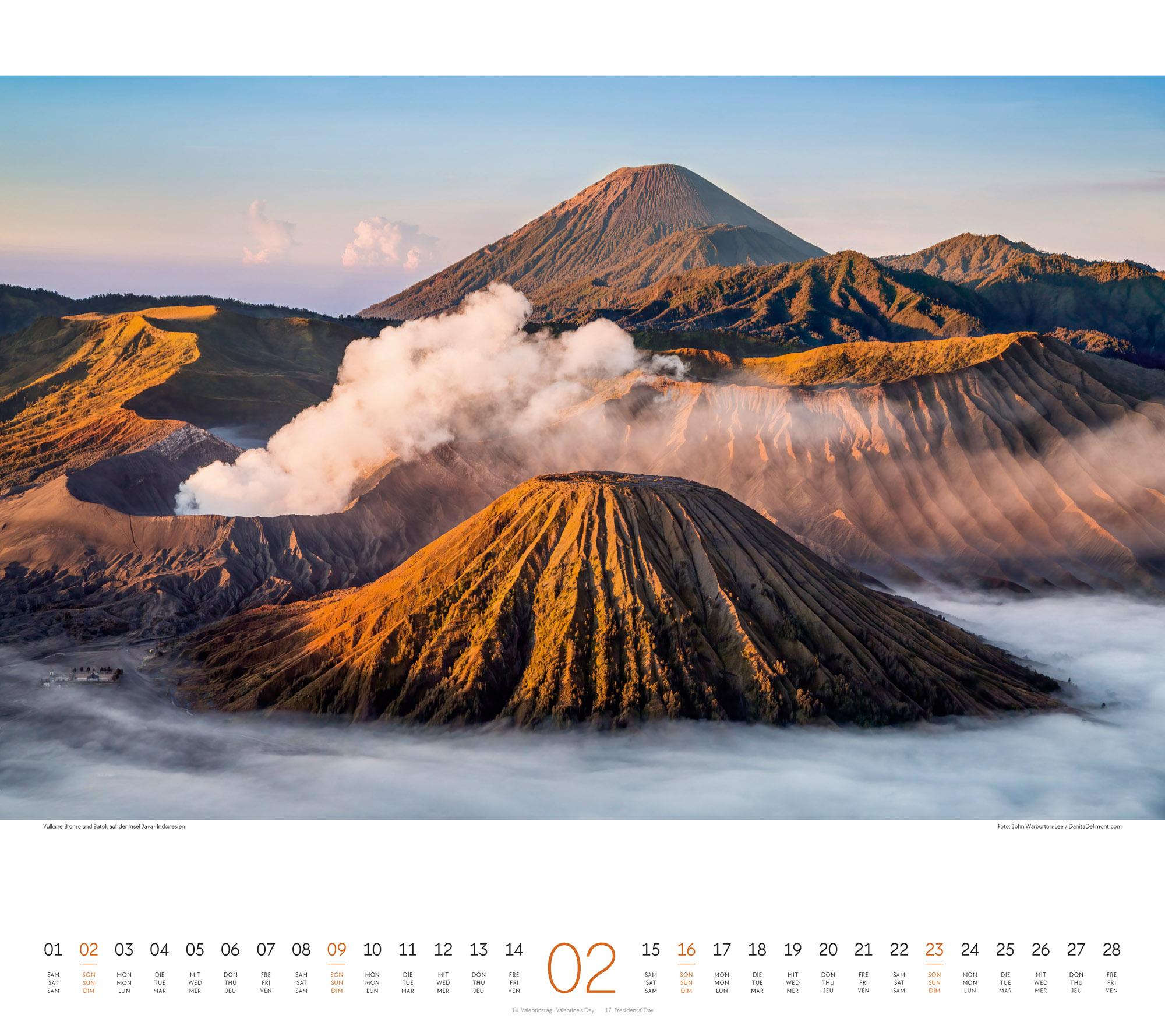 Beispielinhalt (Bild) Phantastische Landschaften Kalender 2025