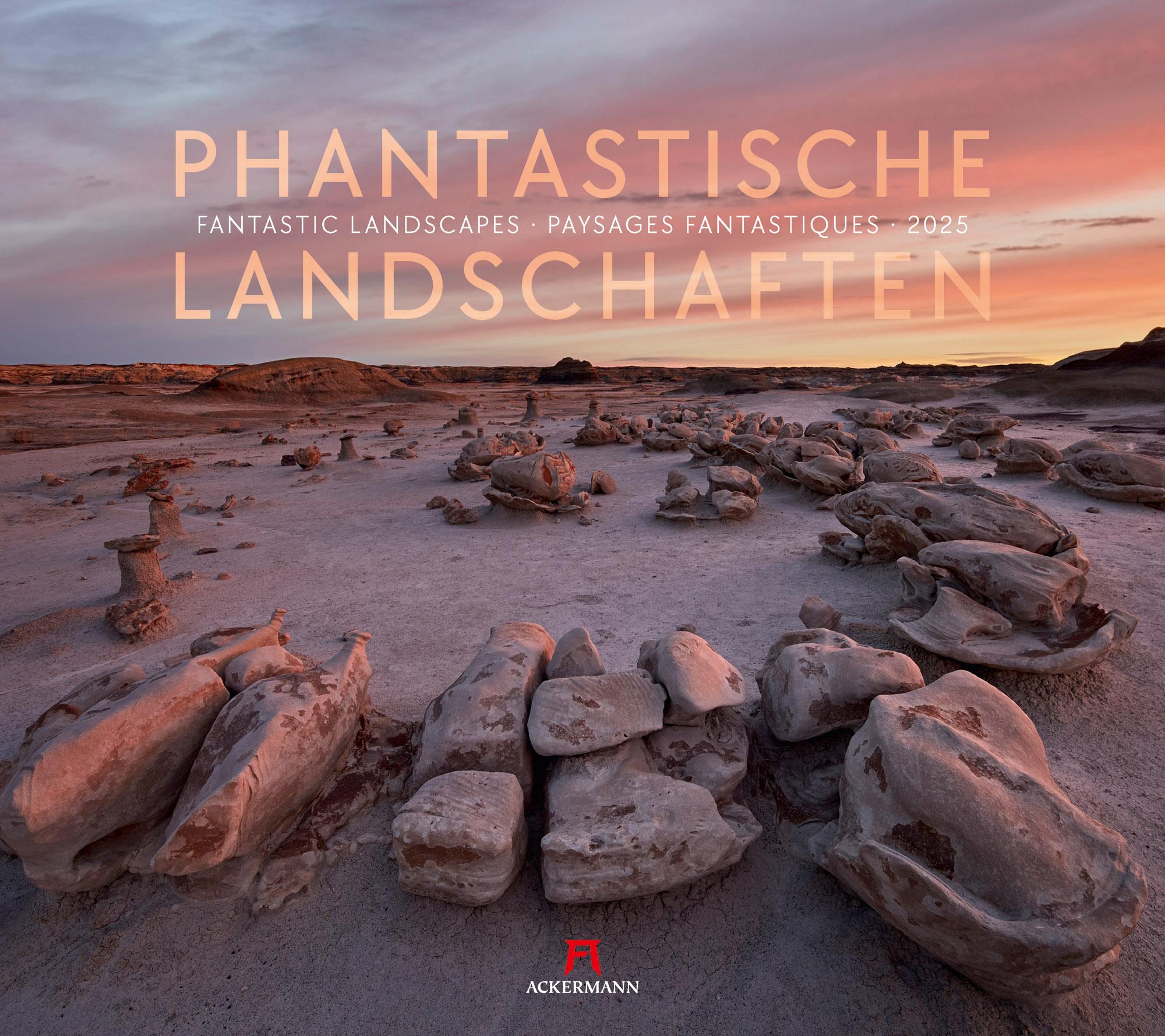 Vorderes Coverbild Phantastische Landschaften Kalender 2025