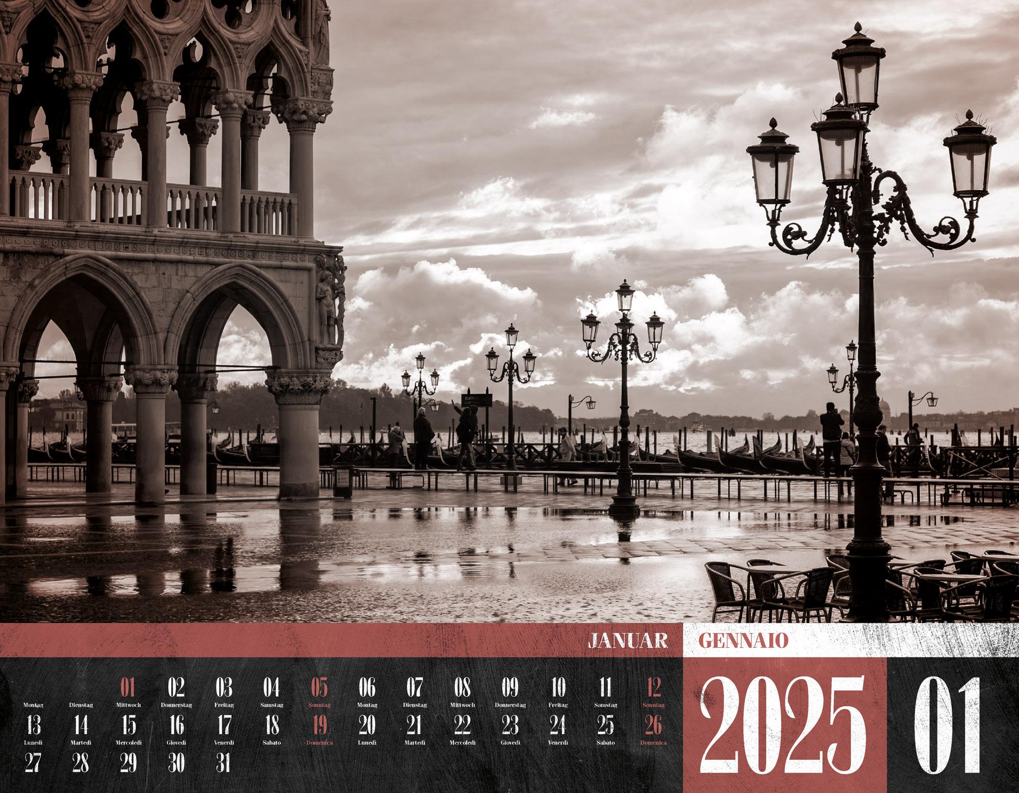Beispielinhalt (Bild) La Dolce Vita - Italienische Lebensart Kalender 2025